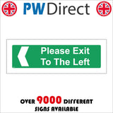 TR919 Please Exit To The Left Arrow