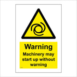 WT439 Machinery May Start Up Without Warning