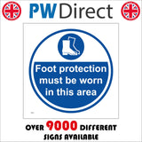 MA972 Foot Protection Must Be Worn In This Area