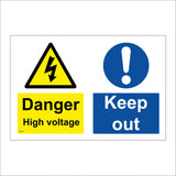 MU367 Danger High Voltage Keep Out