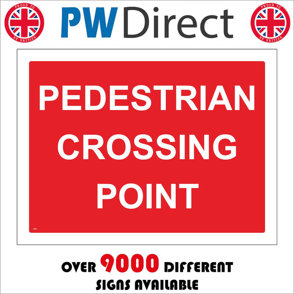 CS292 Pedestrian Crossing Point Sign