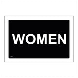 TS082 Women Toilet White On Black