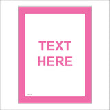 CC101F Text Choice Words Exclusive Custom Playful Pink