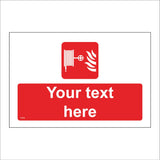 FI478 Fire Hose Your Text Here Made To Order Custom Emergency