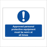MB049 Approved Personal Protective Equipment Worn All Times