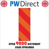 TR781 Red Orange Chevron Marker
