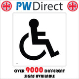 TS241 Disabled Logo Accessible Wheelchair