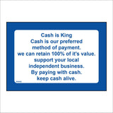 GG442 Cash Is King Support Local Business Keep Alive