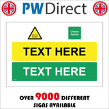 CC606 Text Words Create Logo Yellow Green