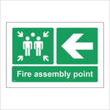 FS611 Fire Assembly Point Left Arrow
