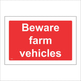 TR933 Beware Farm Vehicles