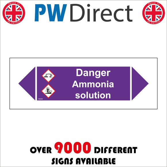 HA343 Danger Ammonia Solution