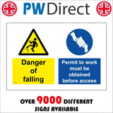 MU385 Danger Of Falling Permit To Work Obtained Before Access