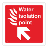 FI365 Water Isolation Point Diagonal Arrow Up Left