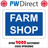 GG430 Farm Shop White On Blue