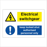 MU345 Electrical Switchgear Keep Locked Authorised Personnel