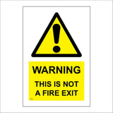 FS369 Warning This Is Not A Fire Exit