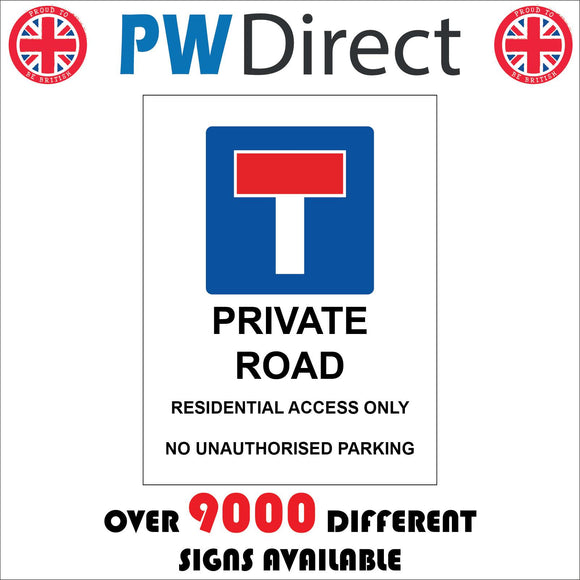 TR743 No Through Private Road Residential Access Only