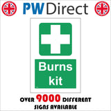 FS442 Burns Kit White On Green