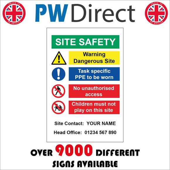 MU336 Site Safety Dangerous PPE No Unauthorised Access Children