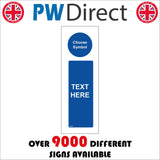 CM434 Custom Choose Symbol Text Create Design White On Blue