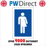 TS159 Trans Inclusive Toilet White On Blue