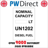 HA294 Nominal Capacity UN1202 Diesel Fuel