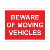 CS013 Beware Of Moving Vehicles Sign