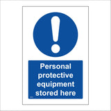 MB061 Personal Protective Equipment Stored Here
