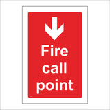 FI391 Fire Call Point Down Arrow