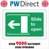 FS401 Slide To Open Arrow Left