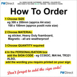 AWBP006 Custom Sign Made To Order High Voltage E-Bike Electric Vehicle