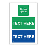 CC578 Your Text Words Green Blue Box