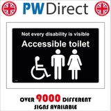 TS203 Not Every Disability Is Visible Accessible Toilet