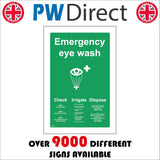 FS472 Emergency Eye Wash Check Irrigate Dispose