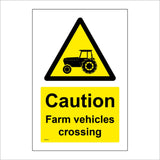 WT472 Caution Farm Vehicles Crossing
