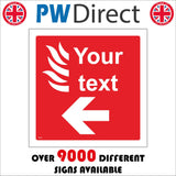 FI370 Your Text Left Arrow Custom Personalise Choice Modify