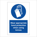 MA948 Wear Appropriate Hand Protection When Using Knives