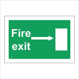 FS377 Fire Exit Right Arrow Door