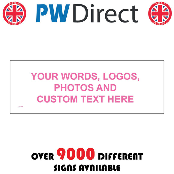 CC303F Exclusive Words Text Photo Logo Image Custom Design Pink