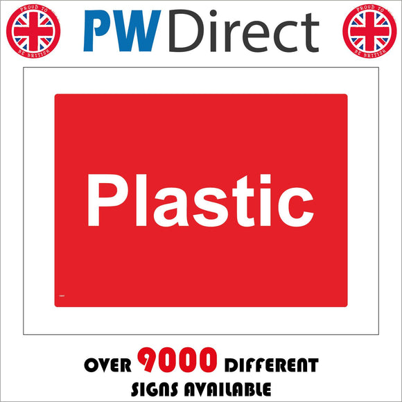 CS207 Plastic Recycling Sign
