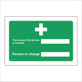 FS433 Nearest First Aid Box Situated Person In Charge