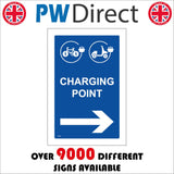 TR837 Charging Point Right Arrow Bike Moped