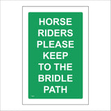 TR927 Horse Riders Please Keep To The Bridle Path