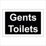TS091 Gents Toilet White On Black