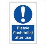 TS042 Please Flush Toilet After Use