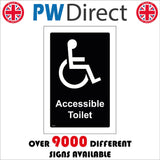 TS045 Accessible Toilet White On Black