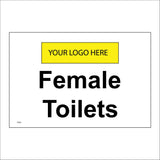 TS224 Female Toilets Your Logo Custom Personalise