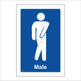 TS111 Male Bursting Urgent White On Blue