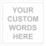 CC203D Grey Text Words Choice Choose Personalise Custom Unique